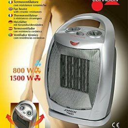 Johnson termoventilatore caldobagno elettrico ceramicato -35% di consumo oscilla