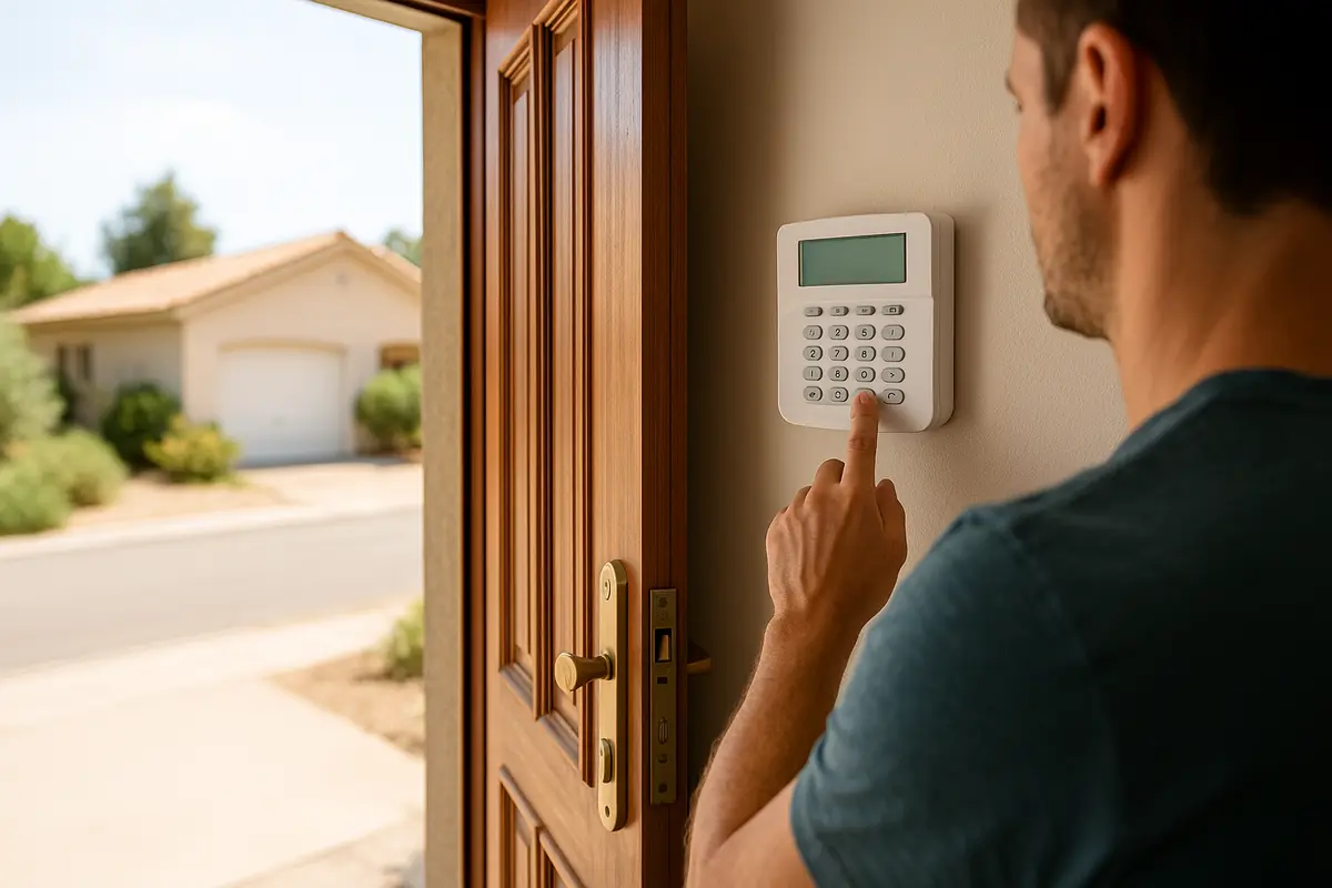 Casa vuota ad agosto: l’impianto d’allarme si prepara a fine luglio