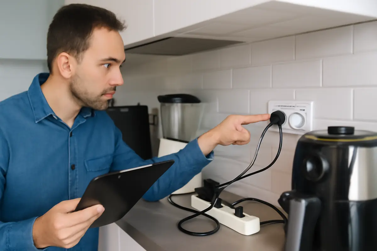 Quante prese servono in cucina? il calcolo che evita sovraccarichi pericolosi