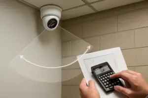 Angolo di visuale telecamera di sorveglianza: il calcolo che elimina i punti ciechi