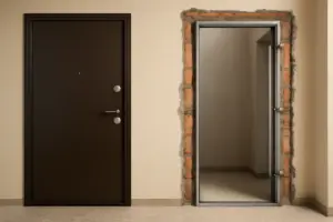Telaio porta blindata in muratura o controtelaio: la scelta che fa la differenza