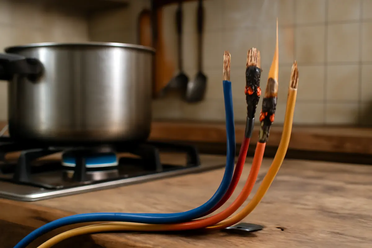 Cavi resistenti al calore in cucina: perché la sezione standard non basta